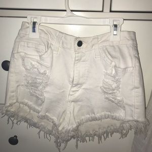 brandy melville white shorts
